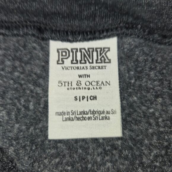 Pink Victorias Secret WSU Washington State Quarter Zip Sweatshirt Cougars Gray - Picture 2 of 9